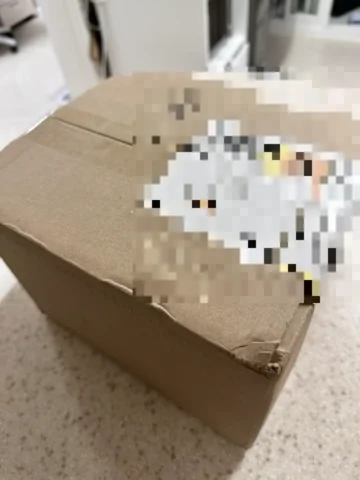 도착한택배상자