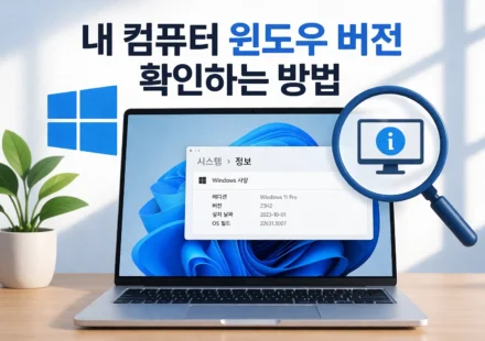 내 컴퓨터 윈도우 버전 확인하는 방법
