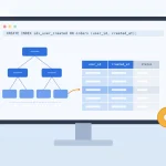 MySQL 인덱스 설계 - B-Tree 인덱스가 복합 인덱스 컬럼을 가리키는 일러스트