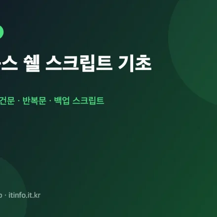 리눅스 쉘 스크립트 기초 대표 이미지